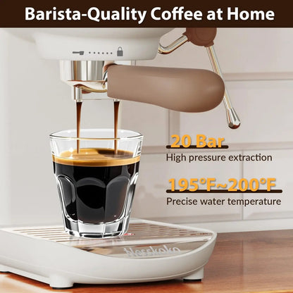 Espresso Machine,Professional 20 Bar Espresso Maker,Cappuccino & Latte Coffee Maker with Steam Frother for Home