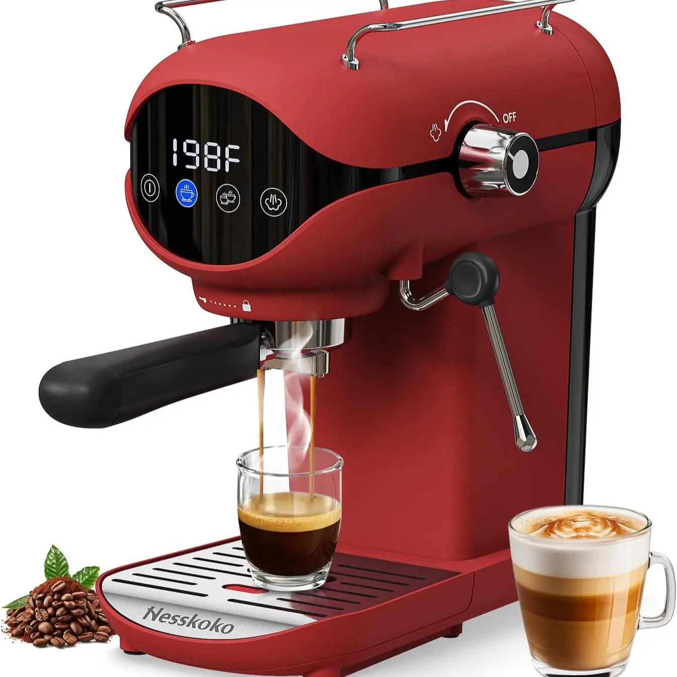 Espresso Machine,Professional 20 Bar Espresso Maker,Cappuccino & Latte Coffee Maker with Steam Frother for Home